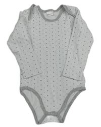 Bílé body s hvězdami 