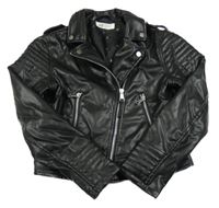 Černá koženková bunda H&M