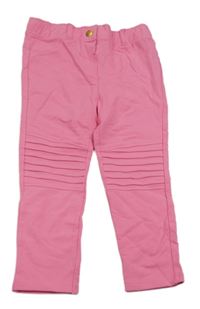 Růžové tregíny se žebrováním 