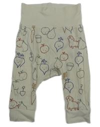 Smetanové lehké tepláky se zeleninou H&M