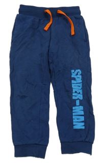 Tmavomodré tepláky s nápisem - Spiderman 