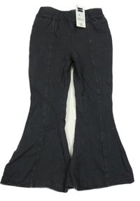 Nové - Tmavošedé flare kalhoty Dunnes