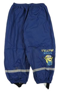 Tmavomodré nepromokavé kalhoty s Mimoněm