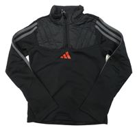 Černá šusťákovo/sportovní mikina Adidas