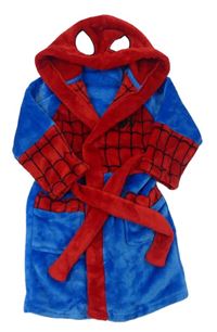 Modro-červený chlupatý župan se Spider-manem Mothercare 