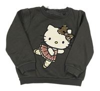 Tmavošedá mikina s Hello Kitty Sanrio 