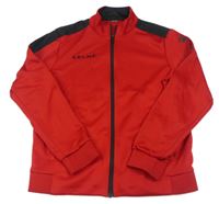 Červeno-černá propínací sportovní mikina Kelme