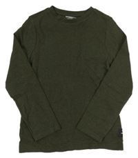 Khaki vzorované triko F&F
