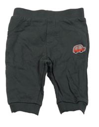 Tmavošedé tepláky s autem Smile