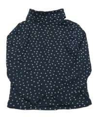 Tmavomodré triko s hvězdičkami a rolákem C&A