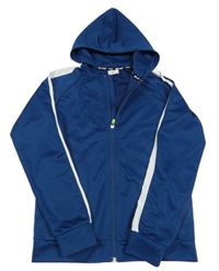 Petrolejová propínací sportovní mikina s kapucí zn H&M