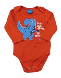 Červené body s dinosaurem 