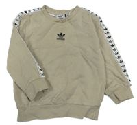 Béžová mikina s logem Adidas