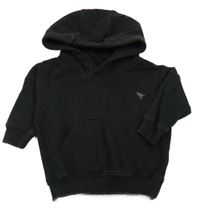 Černá mikina s dinosaurem a kapucí Next