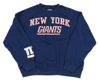 Tmavomodrá oversize mikina s nápisem Zara 