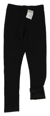 Nové - Černé zateplené legíny Primark