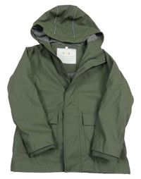 Khaki nepromokavá jarní bunda s kapucí Famy