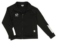 Černo-bílá propínací sportovní mikina s logem Sondico