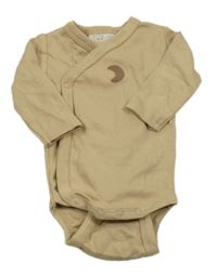 Béžové zavinovací body s měsícem 