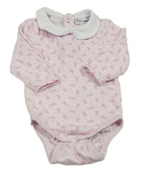 Světlerůžové body se zajíčky a límečkem Ergee