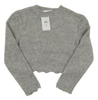 Nové - Šedý crop svetr Primark