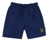 Tmavomodré plážové kraťasy se surfem