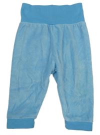 Tyrkysové sametové kalhoty Lupilu