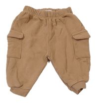 Hnědé cargo cuff tepláky Zara