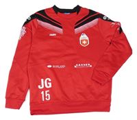 Červeno-černá funkční sportovní mikina Jako