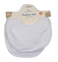 Nové - 5pack - Bílý bavlněný bryndák Boots