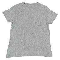 Šedé melírované tričko s kapsou zn. M&S