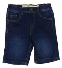 Tmavomodré skinny teplákové riflové kraťasy Denim Co.