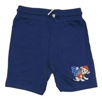 Tmavomodré teplákové kraťasy s PAW PATROL - Marshall George