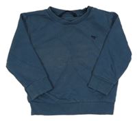 Tmavomodrá mikina s dinosaurem Next