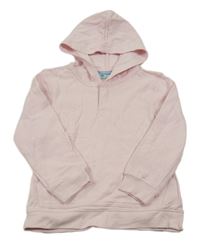 Světlerůžová mikina s kapsou a kapucí Power Line minis