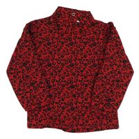 Červeno-černý vzorovaný rolák s medvídky Charanga