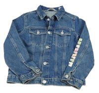 Modrá riflová bunda s MInnie a límečkem H&M