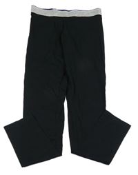 Černé legíny se stříbrným pasem alive