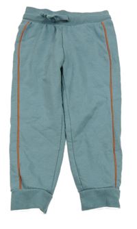 Šedomodré melírované tepláky s pruhem Lily & Dan