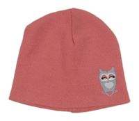 Korálová pletená čepice se sovičkou YD