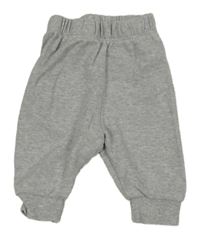 Šedé melírované tepláky