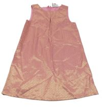 Růžovo-zlaté melírované šaty Topolino