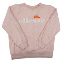 Světlerůžová mikina s logem ellesse