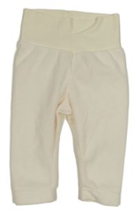 Smetanové fleecové tepláky H&M