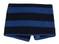 Tmavomodro-modrý pruhovaný fleecový nákrčník TCM