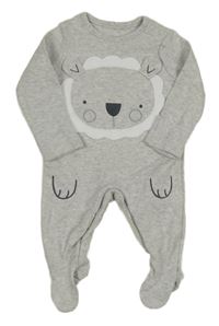 Šedý melírovaný overal s lvem F&F