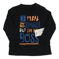 Nové - Černé triko s nápisem F&F