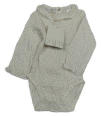 Nové - Bílé lehké body se srdíčky a límečkem Zara