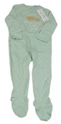 Nové - Světlezelený overal s medvědy a hvězdami F&F