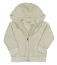 Krémová chlupatá propínací mikina s kapucí Kiki&Koko